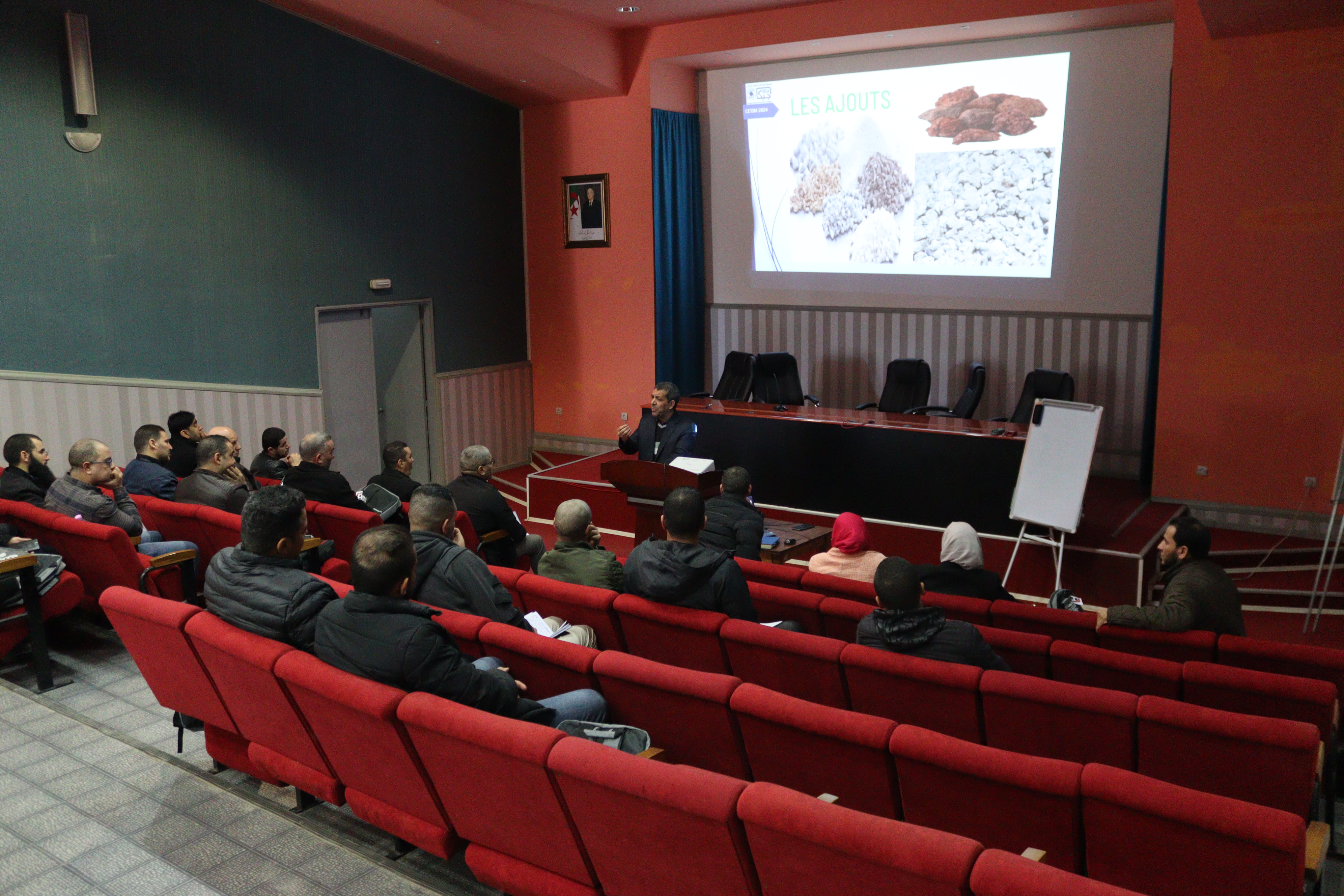 <p style="text-align:justify"><span style="font-size:11pt"><span style="background-color:white"><span style="font-family:Calibri,sans-serif"><span style="font-size:12.0pt"><span style="font-family:"Arial",sans-serif"><span style="color:black">Dans le cadre de la veille normative et technologique inscrite dans son programme au profit des filiales ciment du&nbsp;<span style="background-color:white">Groupe Industriel des Ciments d'Alg&eacute;rie&nbsp;(GICA), le CETIM a organis&eacute; les 23, 24 janvier 2024 deux journ&eacute;es techniques portant sur le th&egrave;me&nbsp;<strong>&laquo;&nbsp;La qualit&eacute; des ajouts dans les ciments&nbsp;&raquo;.&nbsp;</strong></span></span></span></span></span></span></span></p>

<p style="text-align:justify"><span style="font-size:11pt"><span style="background-color:white"><span style="font-family:Calibri,sans-serif"><span style="font-size:12.0pt"><span style="background-color:white"><span style="font-family:"Arial",sans-serif"><span style="color:black">Ces journ&eacute;es ont &eacute;t&eacute; Co-anim&eacute;es par Mme BELHADI Bahia et M. MORSLI Hamza respectivement chef de service p&eacute;tro-min&eacute;ralogie et chef de service ciment au niveau des laboratoires CETIM</span></span></span></span></span></span></span></p>

<p style="text-align:justify"><span style="font-size:11pt"><span style="background-color:white"><span style="font-family:Calibri,sans-serif"><span style="font-size:12.0pt"><span style="font-family:"Arial",sans-serif"><span style="color:black">Organis&eacute;e essentiellement pour les cadres, qualiticiens&nbsp;et responsables techniques, une trentaine de participants ont pris part &agrave; ces journ&eacute;es, venues principalement des filiales ciments GICA mais aussi du secteur priv&eacute;.&nbsp;&nbsp;Un riche d&eacute;bat a accompagn&eacute; le d&eacute;roulement de cette rencontre.</span></span></span></span></span></span></p>
